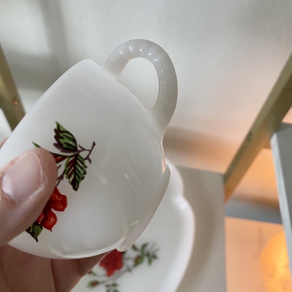 Rosecrest Snack Set - Federal Glass - Cup and Plate - Multiple Sets Available - Picture 3 of 9